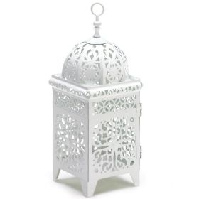 Promenade Ornate Yet Elegant Contemporary Candle Lantern (Color: Color A, size: 11 In)